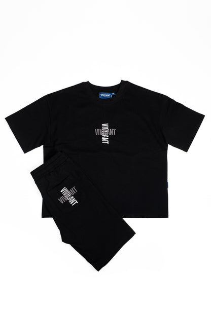 Boxy fit t-shirt black